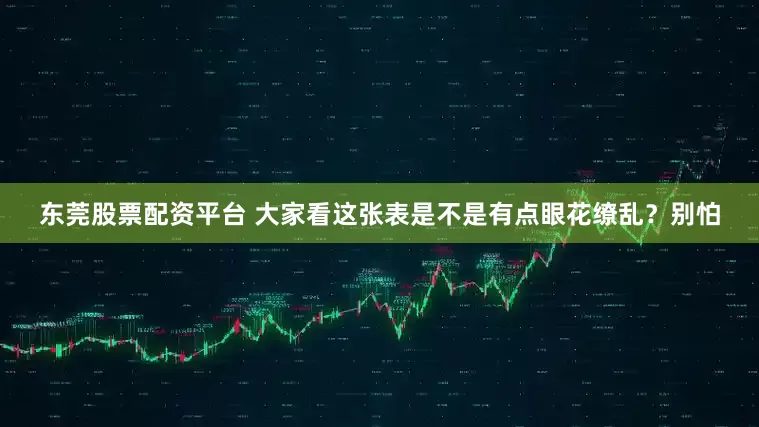 东莞股票配资平台 大家看这张表是不是有点眼花缭乱？别怕